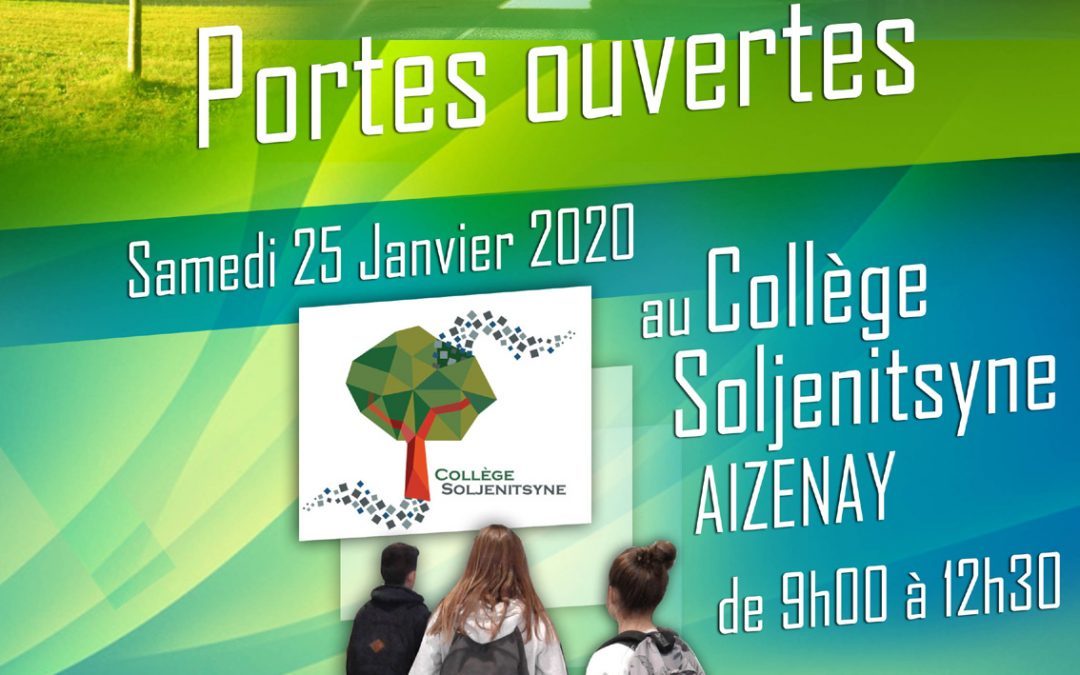 Portes ouvertes du collège samedi 25 Janvier.