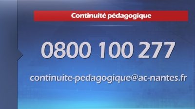 Un Numéro vert est mis en place par l’académie de Nantes