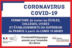 Coronavirus : fermeture du collège et continuité pédagogique