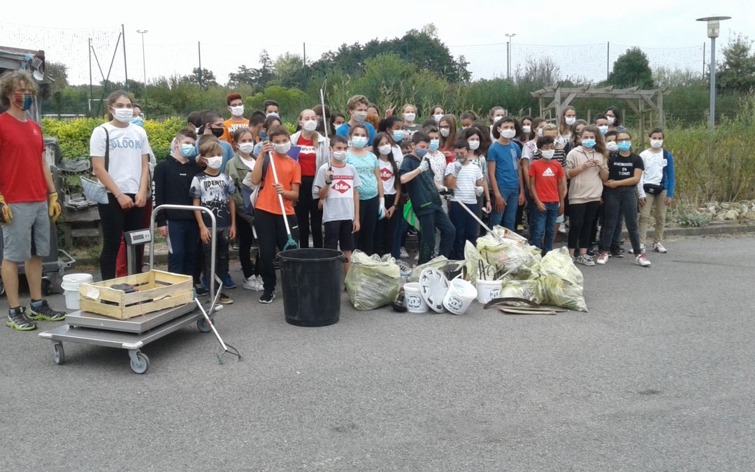 Opération World Cleanup Day au collège