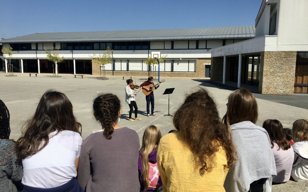 Les élèves de sixième ont été accueillis en musique au collège.