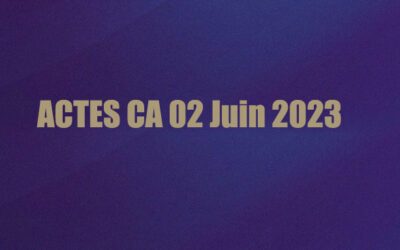 ACTES CA 2 Juin 2023
