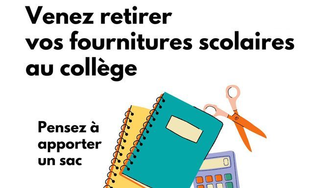 Venez retirer vos fournitures scolaires