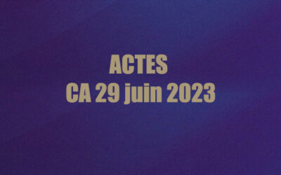 ACTES CE 29 juin 2023