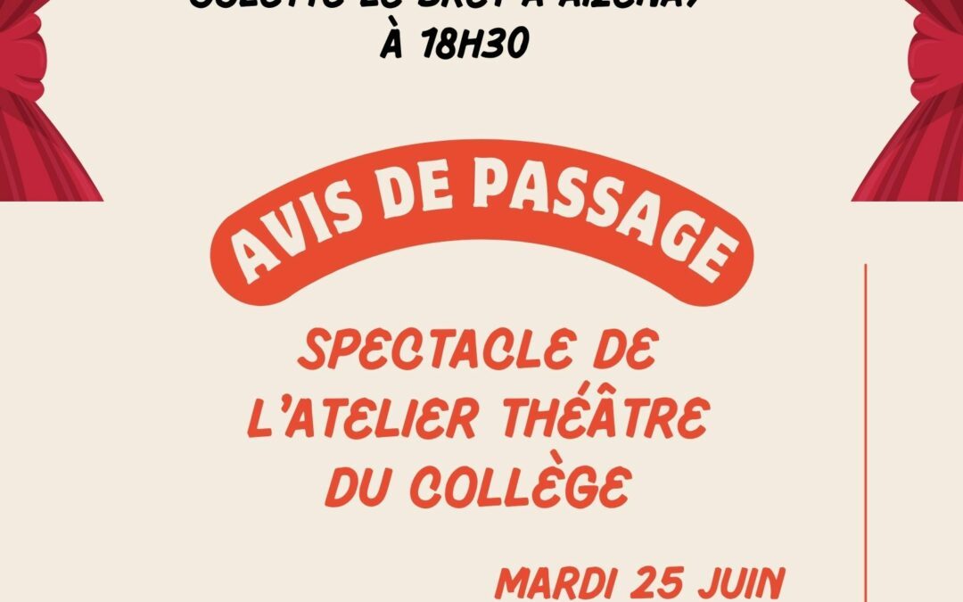 Spectacle de l’atelier théâtre