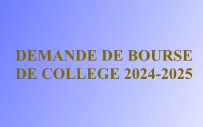 Demande de bourse de collège 2024-2025