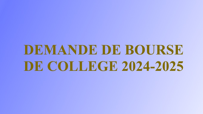 Demande de bourse de collège 2024-2025